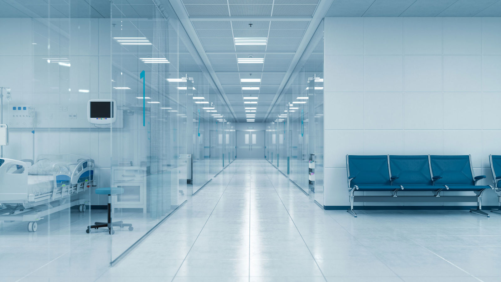 Render of future hospital interior